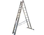 Алюмінієва трьохсекційна драбина TRIOMAX VIRASTAR 3x12 сходинок  Фото№0