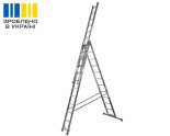 Алюмінієва трьохсекційна драбина TRIOMAX VIRASTAR 3x12 сходинок  Фото№39388
